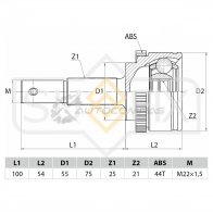 ШРУС наружный SUFIX PZW6X I ST-1071 1440876948 - Изображение 2