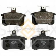 Дисковые тормозные колодки, задние SUFIX V BCN7 Fiat Ulysse (179) 2 Минивэн 2.2 JTD 163 л.с. 2008 – 2011 SX-1014