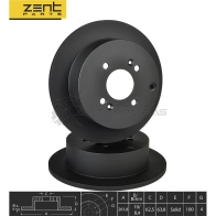 Тормозной диск задний Hyundai Getz, Kia Rio 1.31.41.61.5 CRDi 03 ZENTPARTS EI4W 2O2 1441246678 Z06290 - Изображение 2