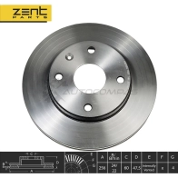 Тормозной диск передний Daewoo Nubira, Chevrolet Lacetti 1.4-1.8 03 ZENTPARTS V CV3S0 Z05966 1441247815 - Изображение 2