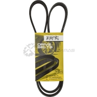 Ремень приводной поликлиновой 6PK1210 Renault Clio Kangoo 1.9 DTi 99 ZENTPARTS 1441248603 Z22613 D5P R8 - Изображение 2