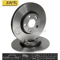 Тормозной диск передний Renault Espace Laguna Safrane 1.8-2.2 TDi 92 ZENTPARTS 1441248647 Z06195 BS QB3N - Изображение 2