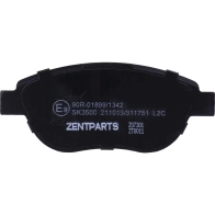 Тормозные колодки дисковые передние Fiat idea Doblo, Citroen Berlingo C3 Xsara 1.4i1.3 D-1.9 J TD 01 ZENTPARTS 1441248755 Z07301 V9R 8KY - Изображение 4