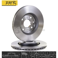 Тормозной диск передний Citroen C1, Peugeot 107, Toyota Aygo 1.01.4 HDi 05 ZENTPARTS Z06130 85B8 I18 1441249003 - Изображение 2