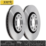 Тормозной диск передний Citroen C5, Peugeot 307 1.4-2.0 HDi 00 ZENTPARTS Z05941 1441249228 G457 N - Изображение 2