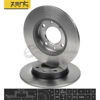 Тормозной диск задний Citroen Xsara, Peugeot 307 1.4-2.0 HDi 01 ZENTPARTS VLNO M1 Z06006 1441249234 - Изображение 2