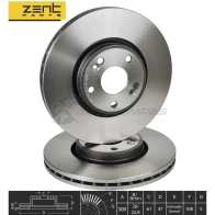 Тормозной диск передний Renault Laguna 1.6-2.01.9-2.2DCi 01 ZENTPARTS 1441250614 M AQRZP5 Z06171 - Изображение 2