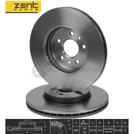 Тормозной диск передний Ford Mondeo 1.8-2.2 TD 00 ZENTPARTS Z06035 M SG1R 1441251937 - Изображение 2