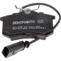 Тормозные колодки дисковые задние Volkswagen Sharan 1.82.01.9 TDi, Ford Galaxy 1.9 TDi 00 ZENTPARTS 1441252215 Z07345 1LYC JQ0 - Изображение 5
