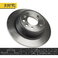 Тормозной диск задний Opel Omega 2.0-3.0 94 ZENTPARTS Z06128 P8 XHW 1441252424 - Изображение 2