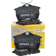 Тормозные колодки дисковые задние Honda Accord 1.6i-2.3i2.0 TDi 98 ZENTPARTS 1441253105 Z07388 Q A7SR - Изображение 3