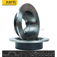 Тормозной диск задний Hyundai Sonata 2.0-2.5 98-01 ZENTPARTS IB2LX E 1441254402 Z06067 - Изображение 2