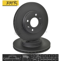 Тормозной диск передний Hyundai Accent, Kia Rio 1.41.61.5 CRDi 05 ZENTPARTS 4Z2L FNZ Z06260 1441254626 - Изображение 2