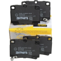 Тормозные колодки дисковые задние Mitsubishi Montero Sport 3.0i2.5 TD 98 ZENTPARTS Z EZ66A 1441254845 Z07291 - Изображение 4