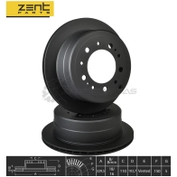 Тормозной диск задний Toyota Land Cruiser 100 4.2 T D4.7 98 ZENTPARTS ZB6 NF Z06291 1441254904 - Изображение 2
