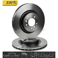 Тормозной диск передний Land Rover Range Rover Sport 4.2i 05 ZENTPARTS DVS K9 Z06119 1441255696 - Изображение 2
