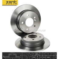 Тормозной диск задний Mercedes W202 1.8-2.82.0 D2.2 D 93 ZENTPARTS T7 9DI6 Z06137 1441257187 - Изображение 2