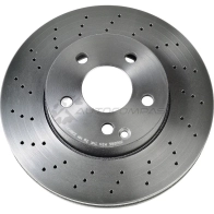 Тормозной диск передний Mercedes W204 S204 A207 C207 2.0-3.02.0-2.5 CDi 07 ZENTPARTS Z06086 OO LS4B 1441257992 - Изображение 3
