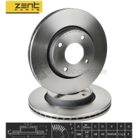Тормозной диск передний Nissan Tiida Cube 1.61.81.5DCi 07 ZENTPARTS 1441258707 CE C56 Z06042 - Изображение 2