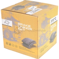 Накладки тормозной колодки STD 19.5-8.4 (300x200)(с заклепками 8x18 64) Kassbohrer, S A F ZENTPARTS Z10717 1441259485 96Q CM - Изображение 2