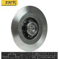 Тормозной диск задний с подшипником и кольц. ABS Renault Espace 1.9-2.0 Turbo2.23.0 02 ZENTPARTS Z06208 TWKMH W 1441259981 - Изображение 2