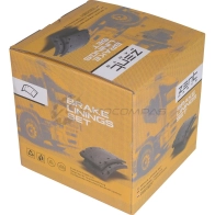 Накладки тормозной колодки с заклепками STD 20.7-11.4 (420x200) ( 8x15 64) S A F ZENTPARTS Z10716 1441260120 0K5 VY04 - Изображение 2