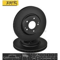 Тормозной диск передний Ssang Yong New Action G20 D20 10 ZENTPARTS 1441260359 Z06288 TNMZT H - Изображение 2