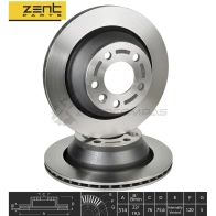 Тормозной диск задний Volkswagen T5 Touareg 2.0-6.01.9-5.0 TDi 02 ZENTPARTS 1441262340 QX30 0 Z06167 - Изображение 2