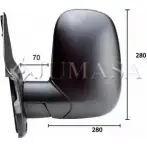 Наружное зеркало JUMASA 54021543 Z4 Y2FFL OUX00 1276164873