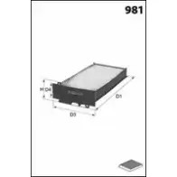 Салонный фильтр LUCAS FILTERS V OCVY UP0GW LFCP300 1276494207