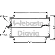 Радиатор кондиционера WEBASTO 82D0225257A 97YIN Fiat Tempra (159) 2 Универсал 1.8 i.e. (159.AV) 103 л.с. 1993 – 1996 7LOKQ TD