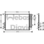 Радиатор кондиционера WEBASTO 1277367113 43P22N 82D0226182MA E3U E8