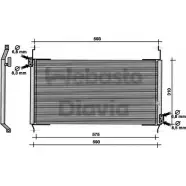 Радиатор кондиционера WEBASTO Fiat Marea (185) 1 Универсал 1.9 JTD 105 (185BxN1A) 105 л.с. 1998 – 2002 82D0225160A GUU BD Z4LCRC