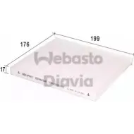 Салонный фильтр WEBASTO Fiat Panda (312, 519) 3 Хэтчбек 1.3 D Multijet 75 л.с. 2012 – 2025 82D0325163A HCB4 6 KTPT8Y