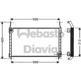 Радиатор кондиционера WEBASTO 3W NWZJ Fiat Marea (185) 1 Универсал 1.9 JTD 105 (185BxN1A) 105 л.с. 1998 – 2002 82D0225258A 0AZT6NA