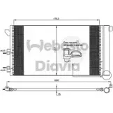 Радиатор кондиционера WEBASTO AEZWMA7 YLNS6 J Fiat Panda (169) 2 Хэтчбек 1.3 D Multijet 4x4 70 л.с. 2004 – 2025 82D0225554A