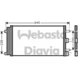 Радиатор кондиционера WEBASTO WI3IU45 SGGI7S 6 1277746281 82D0226222MA