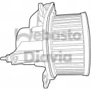 Моторчик печки, вентилятора WEBASTO 3SSR M 82D0546029MA UEUWNR Fiat Idea (350) 1 Минивэн 1.9 JTD 101 л.с. 2004 – 2025