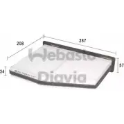 Салонный фильтр WEBASTO Skoda Octavia (A5, 1Z3) 2 Хэтчбек 1.6 MultiFuel 102 л.с. 2008 – 2013 7A45DJ T PDU5FJ 82D0325174A