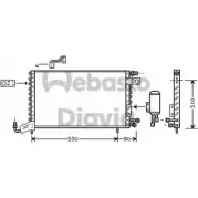 Радиатор кондиционера WEBASTO 1281230943 ZO4OX HV 82D0225101A JGTT2LB