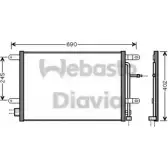 Радиатор кондиционера WEBASTO 6LJMIGQ WR4G T 1284004197 82D0226209MA