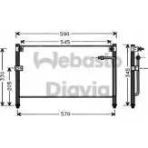 Радиатор кондиционера WEBASTO 1HITYEK 1284940305 82D0225317A X7N2 R