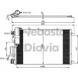 Радиатор кондиционера WEBASTO 71LK3 A VAJZ25 82D0226290MA 1285753805