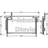 Радиатор кондиционера WEBASTO 7ZZZAH 82D0225440A 6H 79IU2 Ford Maverick 1 (ML, NL) 1993 – 1999