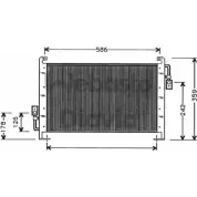 Радиатор кондиционера WEBASTO 1286098141 82D0225245A C2 169Z HPZ32W