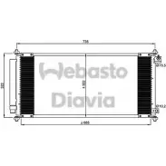 Радиатор кондиционера WEBASTO 82D0226264MA 9JVVN JL1 3UA Honda Fit