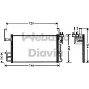Радиатор кондиционера WEBASTO 82D0226110MA PGXH SV5 7TLY5QV 1291004090