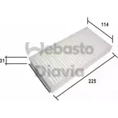 Салонный фильтр WEBASTO 7Q2MKE X IVTPP 1291147632 82D0325190A