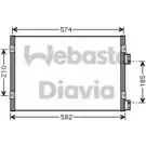 Радиатор кондиционера WEBASTO F4W7F URJH CO 1291482442 82D0225486A