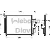 Радиатор кондиционера WEBASTO 82D0225521A 1291794976 199721 ZJ M54